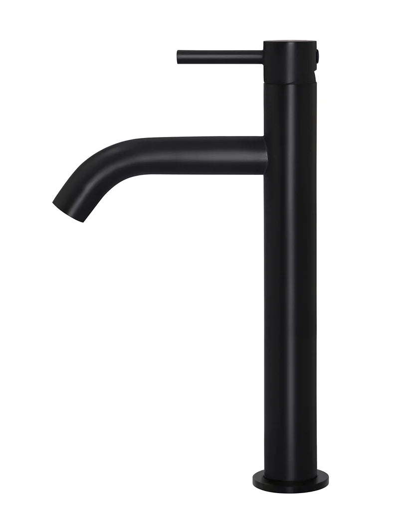 Meir Piccola Tall Basin Mixer with 130mm Spout Matte Black