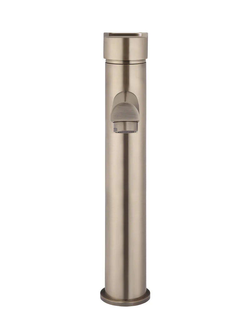 Meir Round Paddle Tall Basin Mixer Champagne