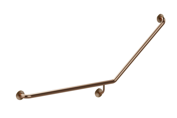 Meir Mobility 40 Degree Left Side Grab Rail - Brushed Bronze (Lustre Bronze)
