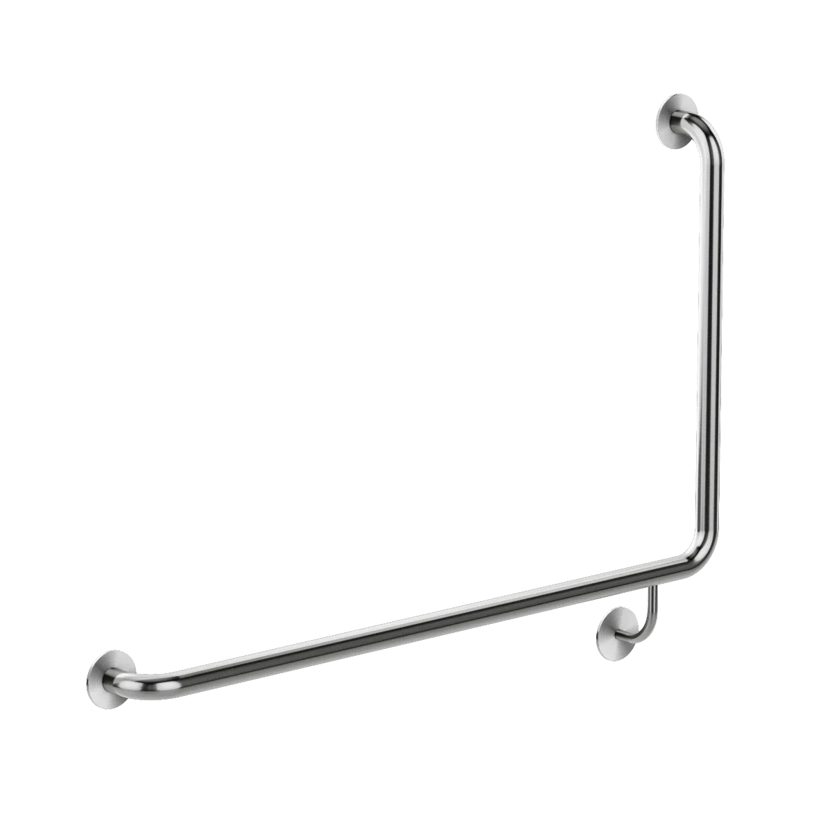 Meir Mobility 90 Degree Left Side Grab Rail 600mm - Brushed Nickel — image 1