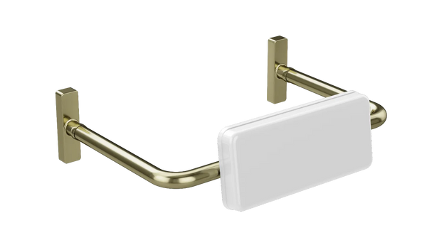 Meir Mobility Toilet Back Rest - Brushed Gold (Tiger Bronze)