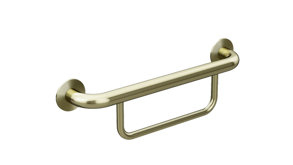 Meir Mobility Hand Towel Rail - Brushed Gold (Tiger Bronze)