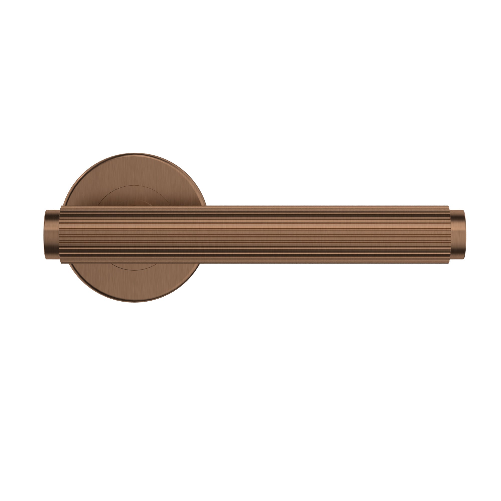 Meir Öppen Linear Lever Door Handle - passage - PVD Lustre Bronze — image 2
