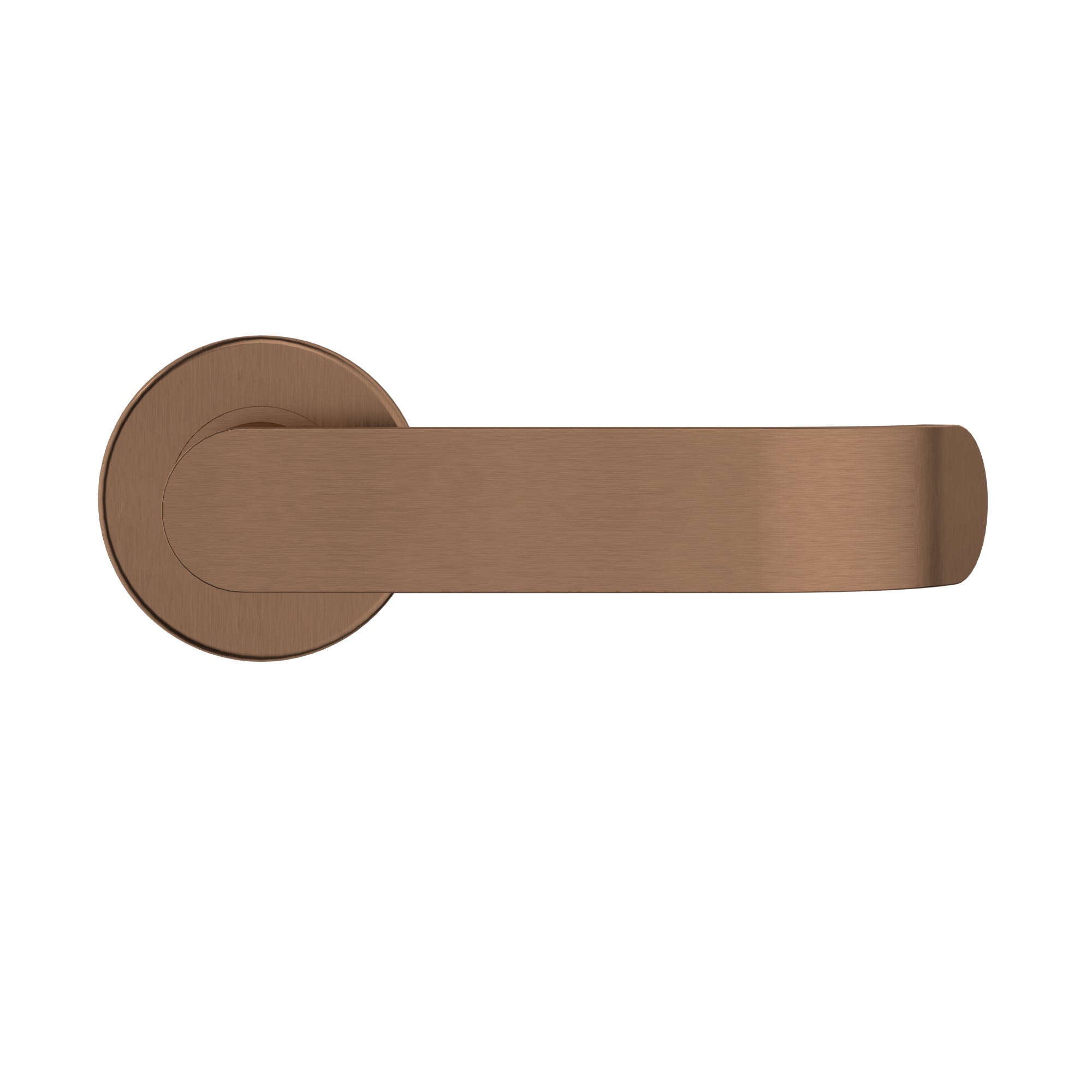Meir Curvaé Return Lever Door Handle - passage - PVD Lustre Bronze — image 2