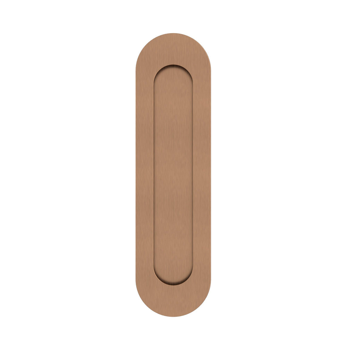 Meir Curvaé Oval Flush Pull - passage - PVD Lustre Bronze — image 2