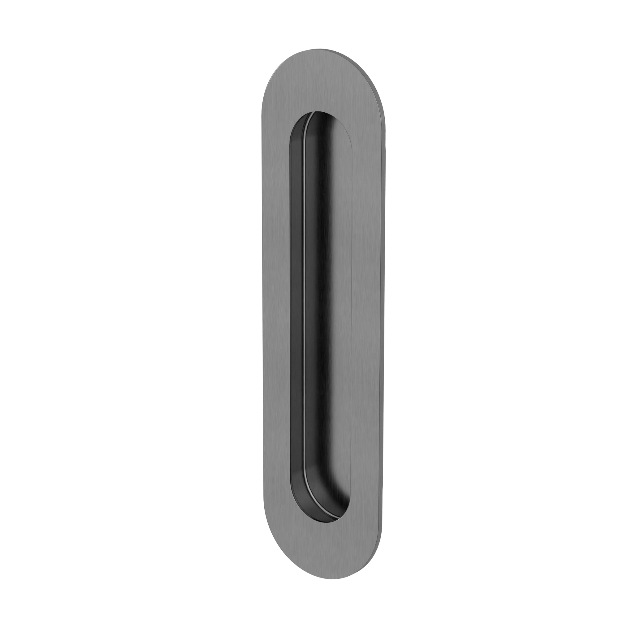 Meir Curvaé Oval Flush Pull - passage - PVD Shadow — image 1