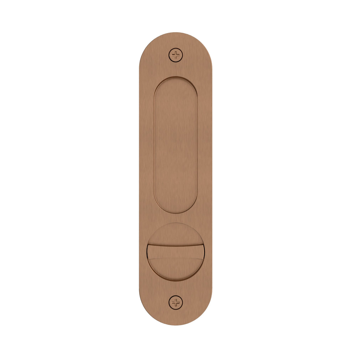 Meir Curvaé Oval Flush Pull - privacy - PVD Lustre Bronze — image 2
