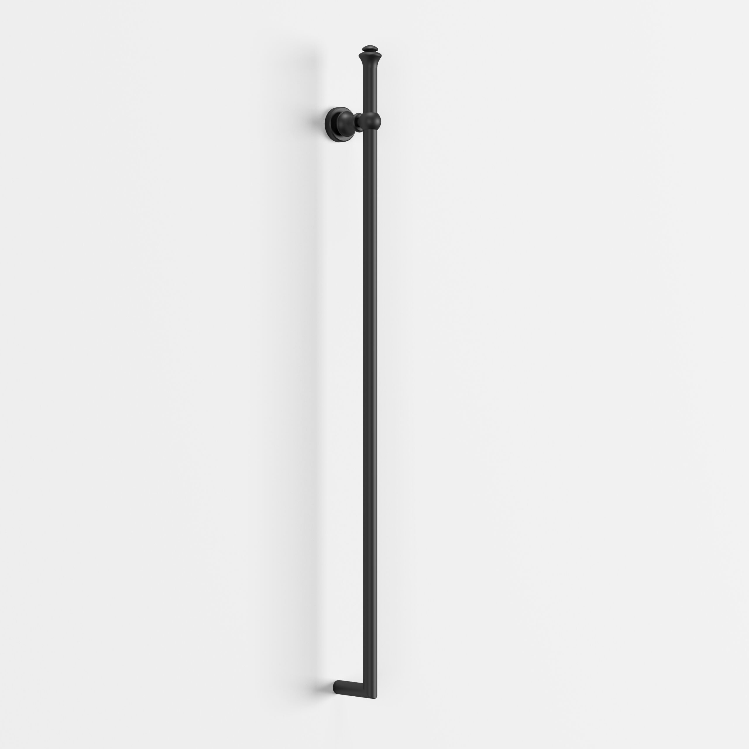 Modern National Medoc Federation Classic Vertical Heated Towel Rail Matte Black