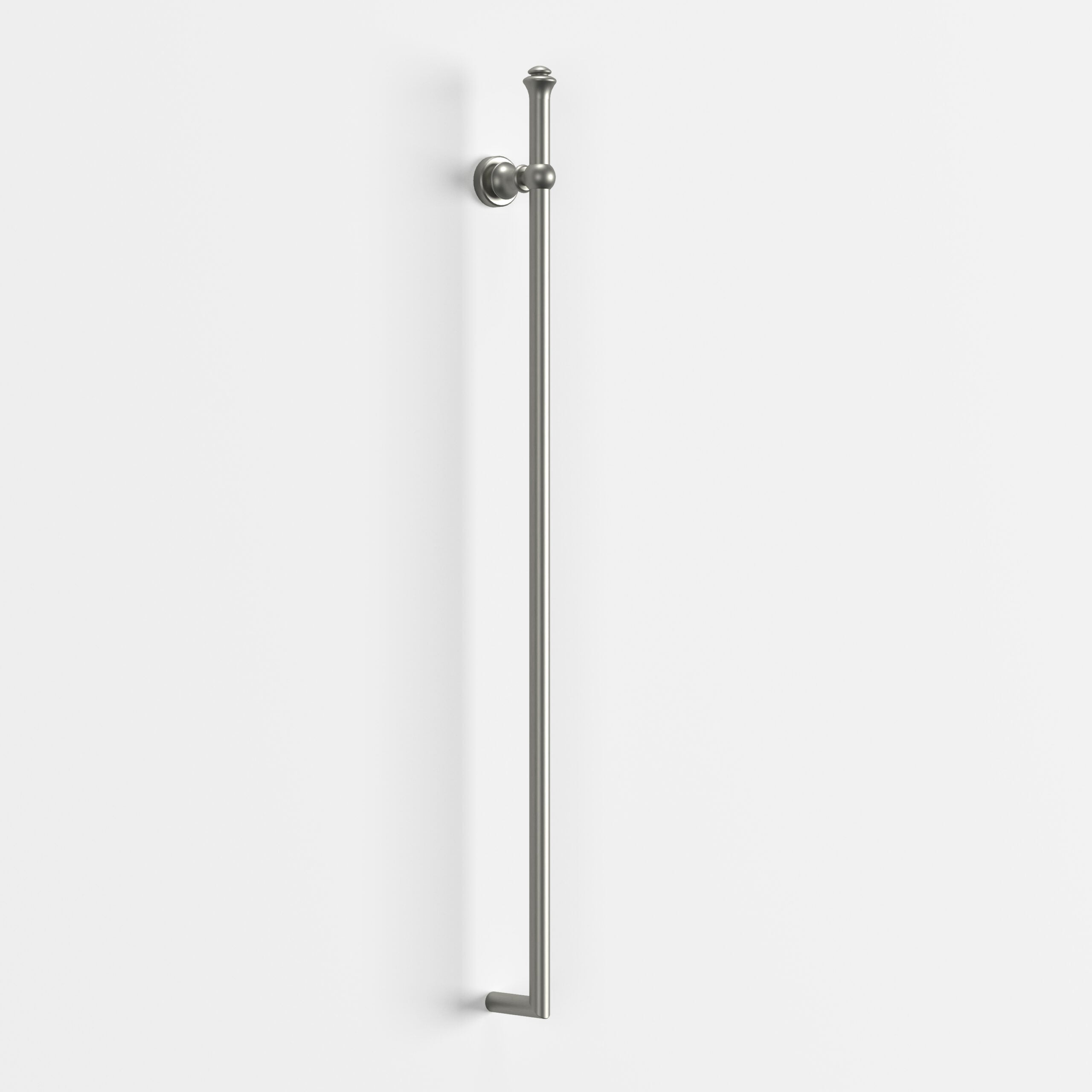 Modern National Medoc Federation Classic Vertical Heated Towel Rail Brushed Nickel