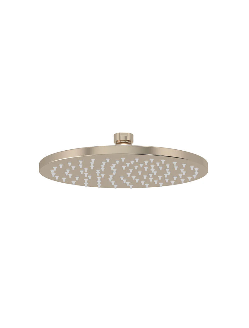 Meir Round Shower Rose 200mm Champagne