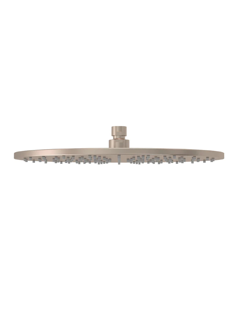 Meir Round Shower Rose 300mm Champagne