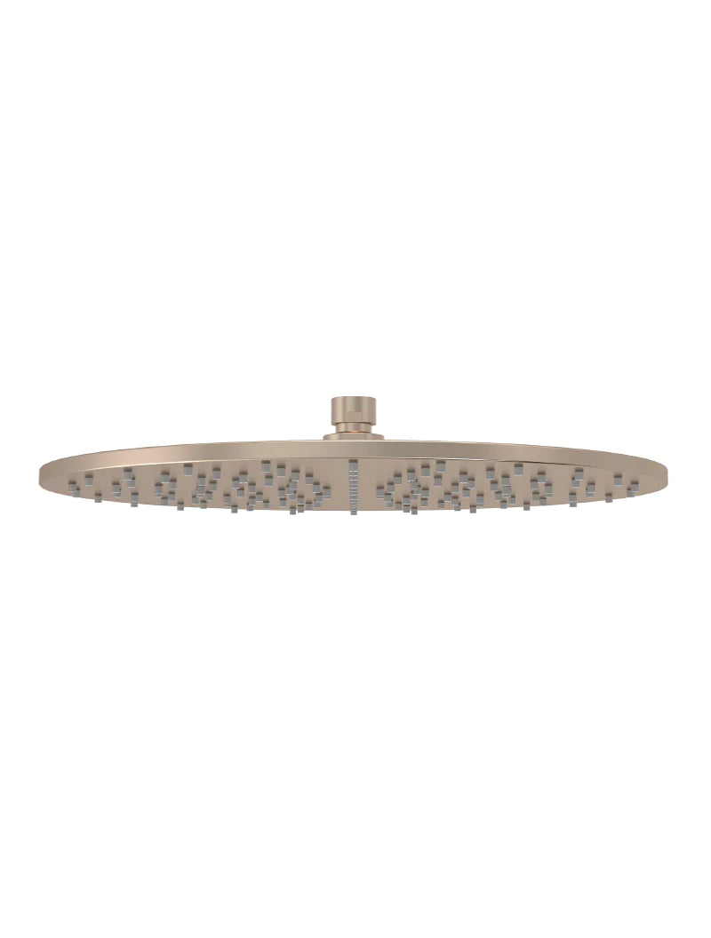 Meir Round Shower Rose 300mm Champagne