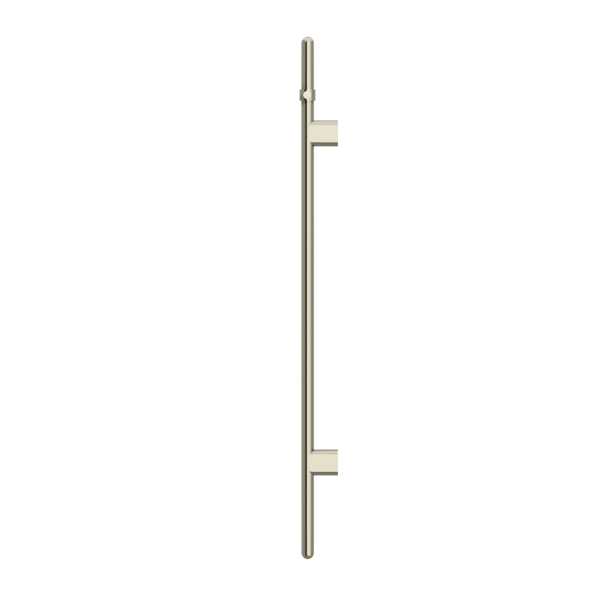 Meir Heated Vertical Towel Rail Brushed Nickel