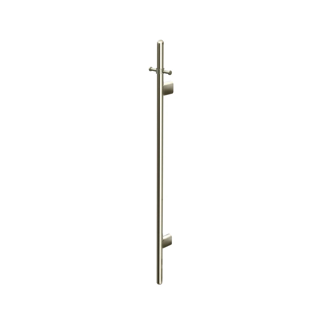 Meir Heated Vertical Towel Rail Brushed Nickel