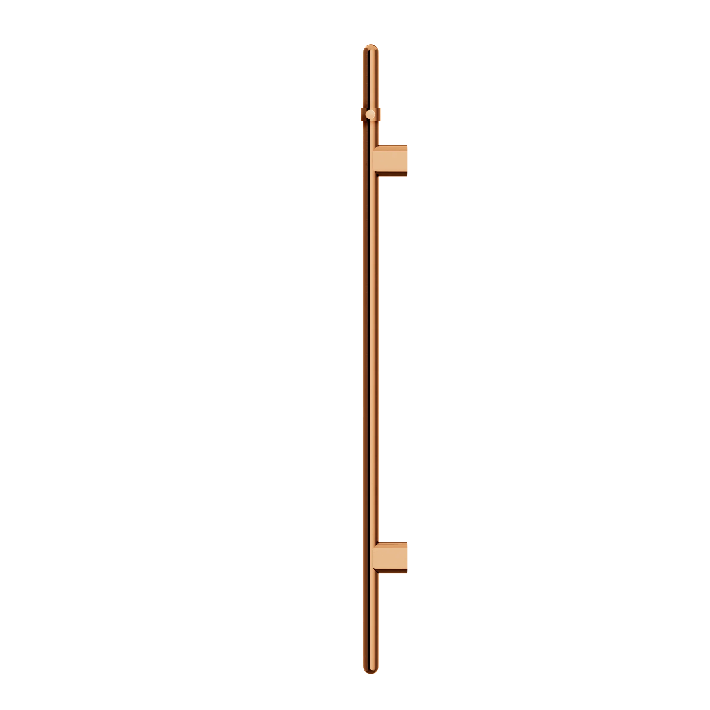 Meir Heated Vertical Towel Rail Lustre Bronze