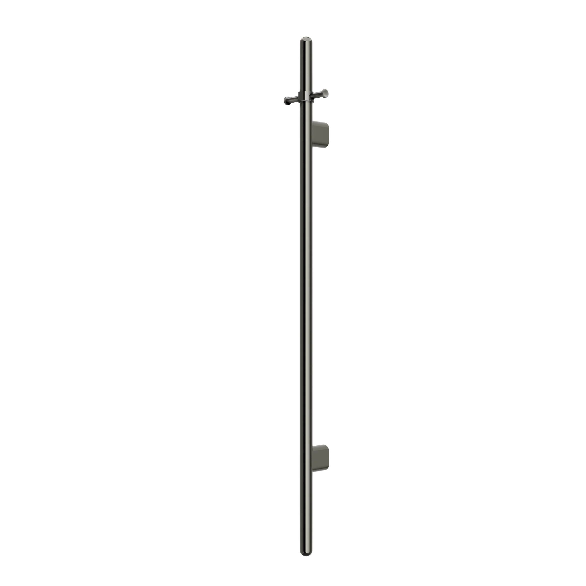 Meir Heated Vertical Towel Rail Gun Metal