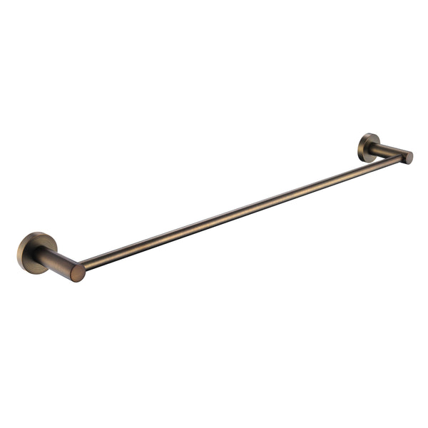 Star Mini 600mm Single Towel Rail Antique Brass