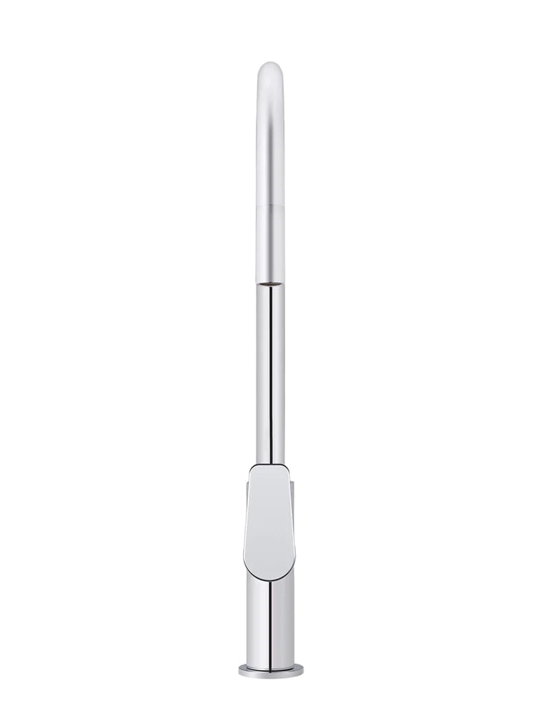 Meir Round Paddle Piccola Pull Out Kitchen Mixer Tap Polished Chrome