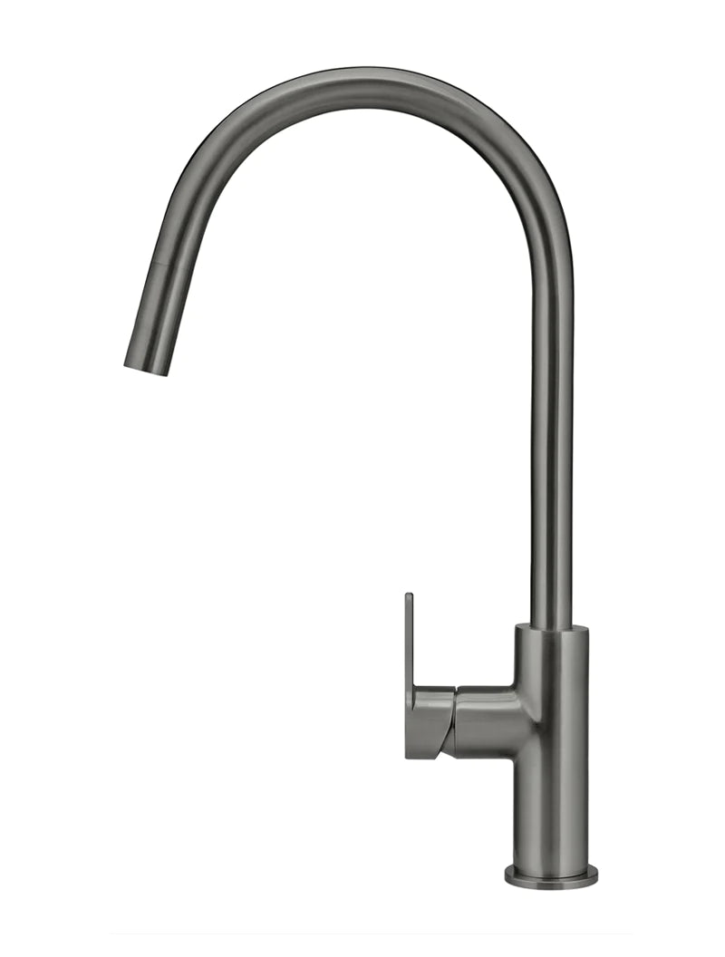 Meir Round Paddle Piccola Pull Out Kitchen Mixer Tap Shadow