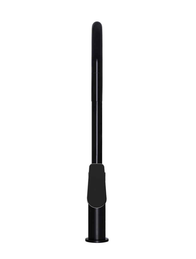 Meir Round Paddle Piccola Pull Out Kitchen Mixer Tap Matte Black