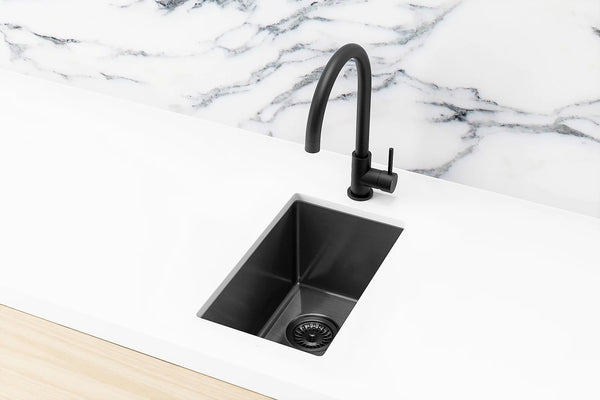 Meir Kitchen Mini Sink Single Bowl 272mm x 382mm - Gun Metal Black