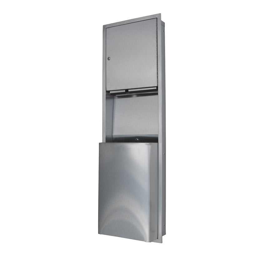 Metlam Paper Towel Dispenser & Waste Receptacle