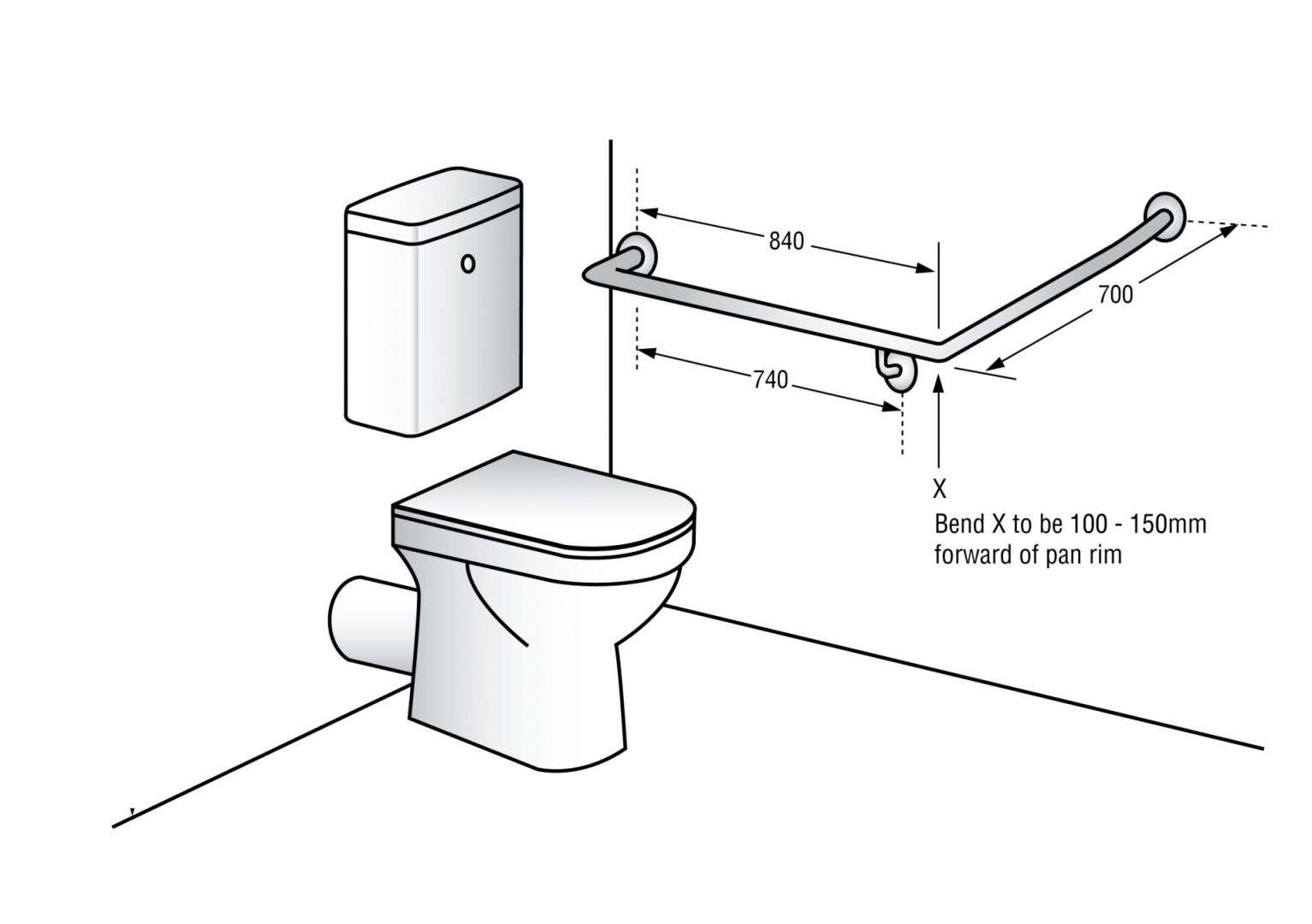 Metlam 30° Flush Mount Side Wall Lh & Rh