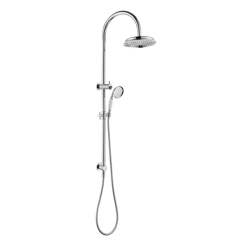 Modern National Montpellier Traditional Chrome Multifunction Shower Rail 2 in 1