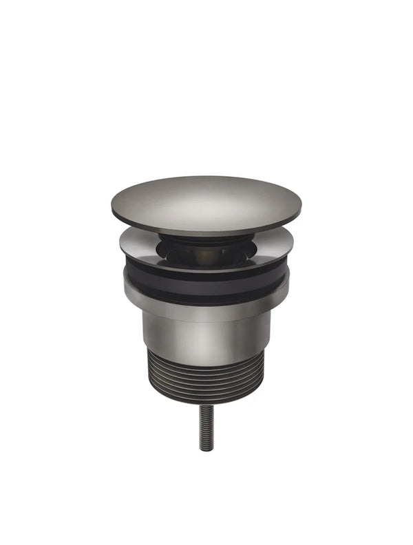 Meir Universal Pop Up Waste for Bath and Basin Shadow Gun Metal