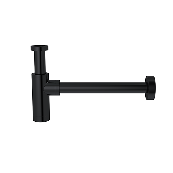 Meir Round bottle trap for 32mm basin waste - Matte Black — image 2