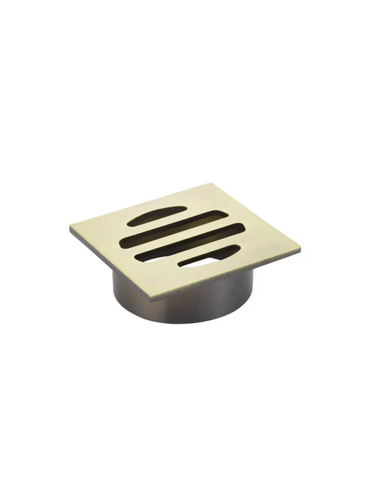 Meir Square Floor Grate Shower Drain 50mm Outlet - Gold