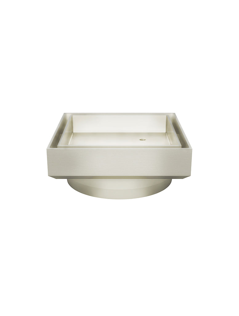 Meir Shower Waste with Tile Insert Brushed Nickel