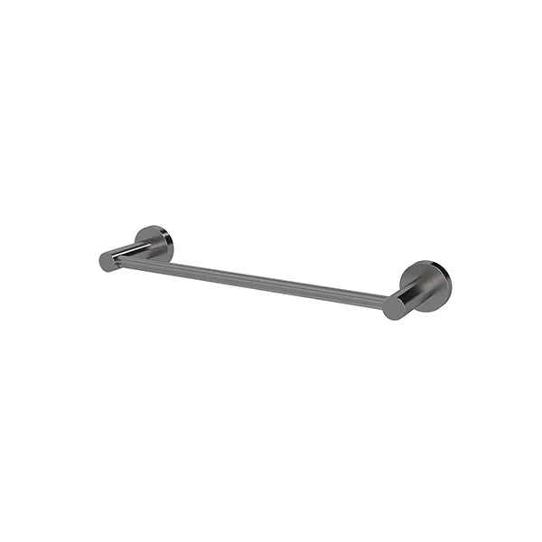 Meir Round Single Towel Rail 300mm - PVD Shadow Gunmetal — image 1