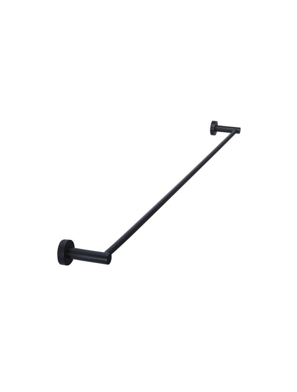 MEIR 900mm Round Single Matte Black Towel Rail (MR01-SR90)