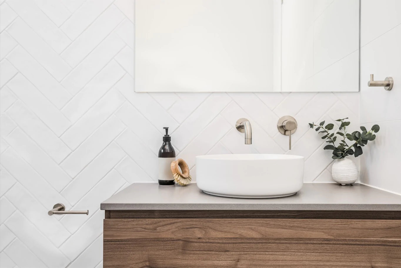 Meir Round Robe Hook - Brushed Nickel