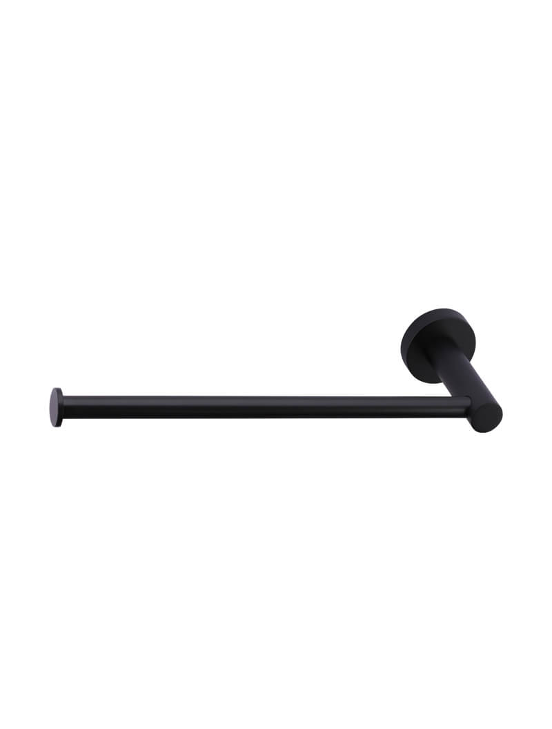 MEIR Round Matte Black Guest Towel Rail - Matte Black