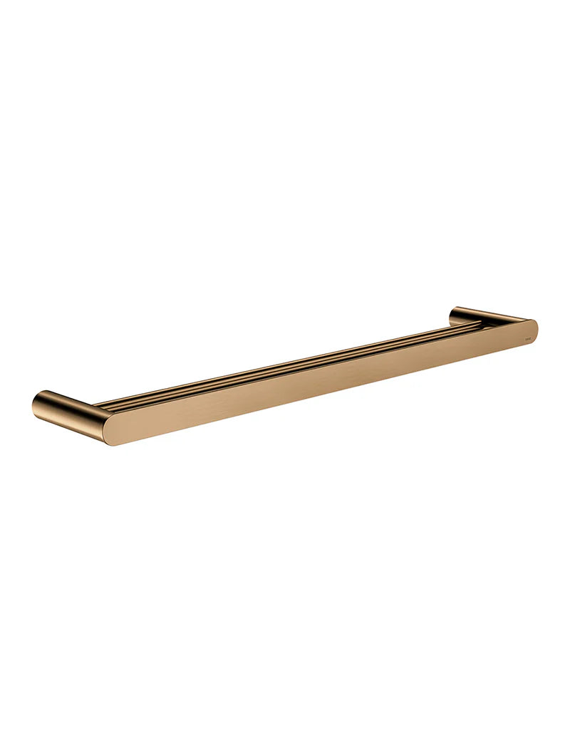 Meir Curvaé Double Towel Rail 600mm Lustre Bronze