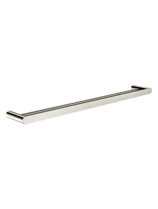 Meir Curvaé Double Towel Rail 800mm PVD Brushed Nickel