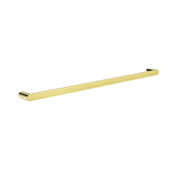 Meir 800mm Curvaé Single Towel Rail - PVD Brushed Gold (Tiger Bronze)