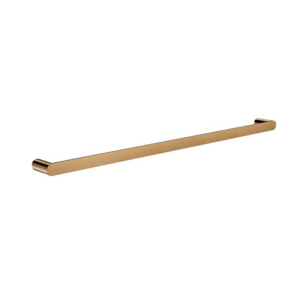 Meir 800mm Curvaé Single Towel Rail - Brushed Bronze (Lustre Bronze)