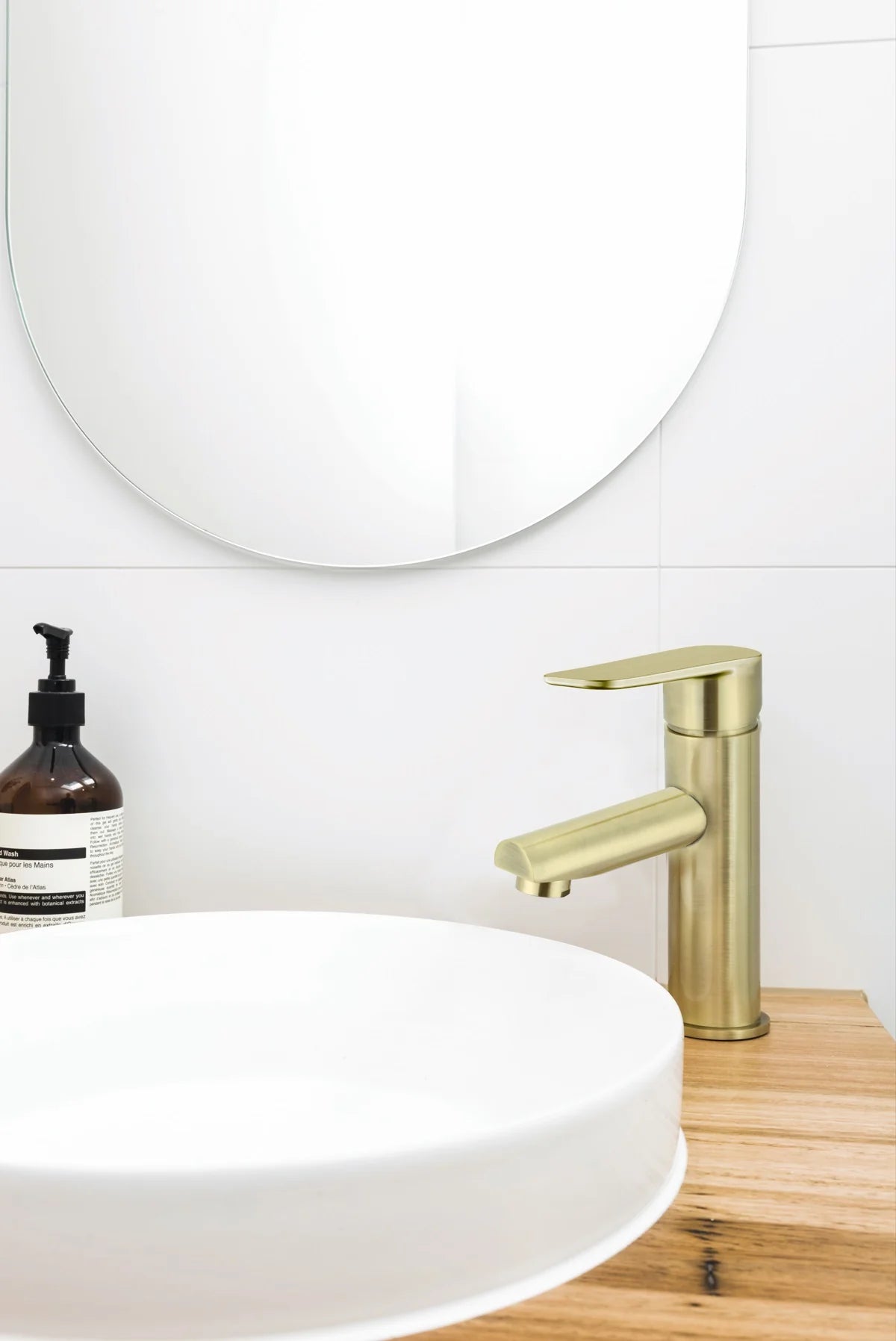 Meir Round Paddle Wall Mixer Tiger Bronze