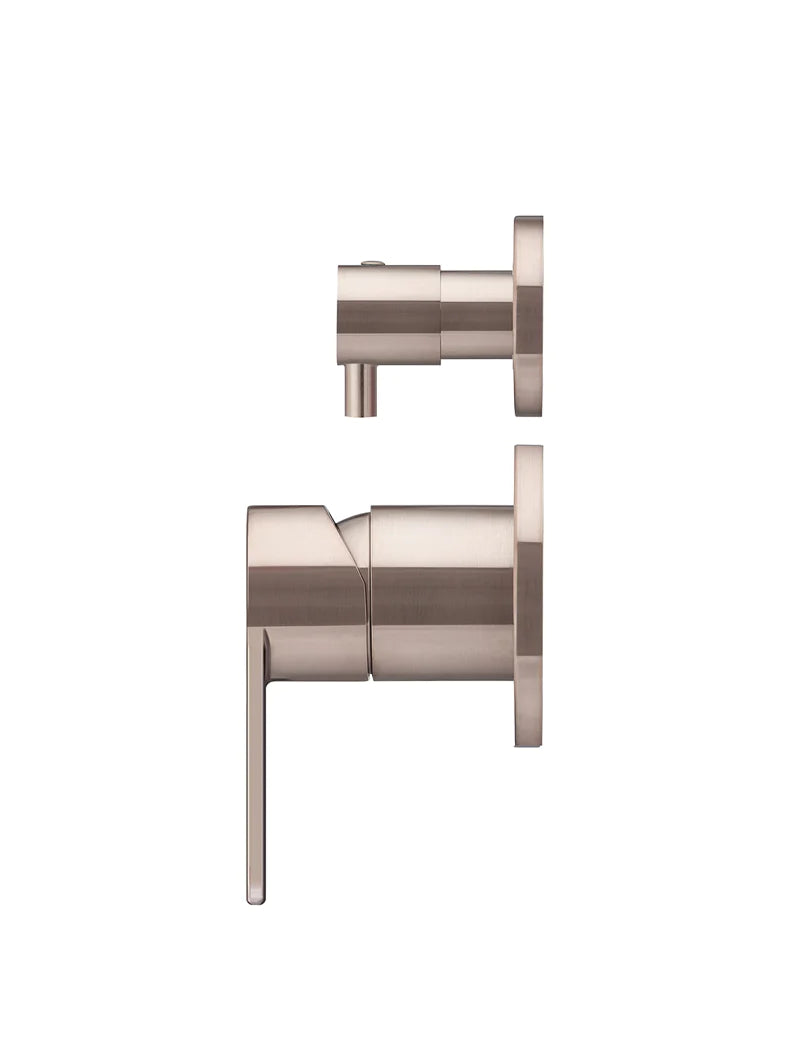 Meir Round Paddle Diverter Mixer Champagne