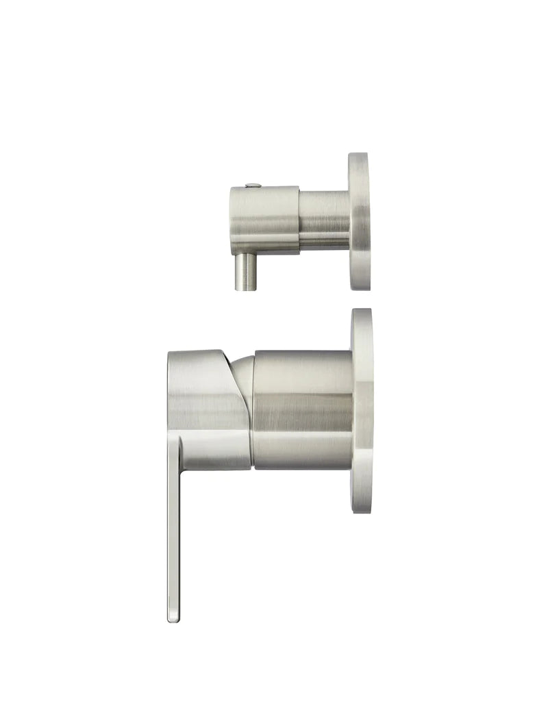 Meir Round Paddle Diverter Mixer Brushed Nickel
