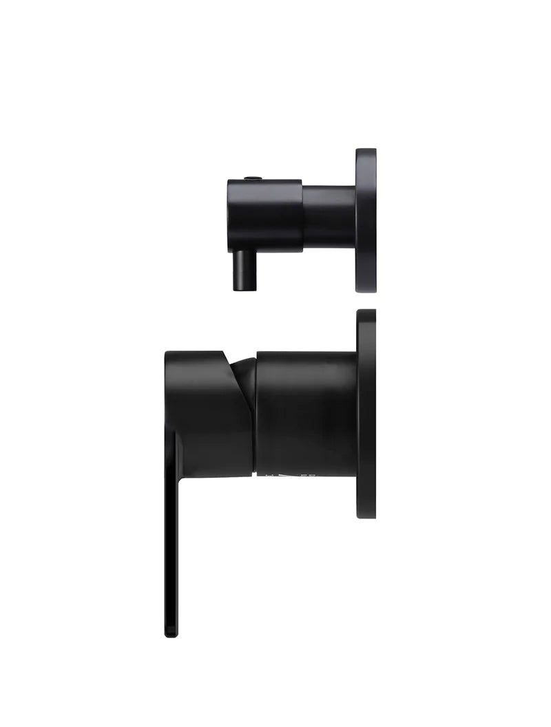 Meir Round Paddle Diverter Mixer Matte Black