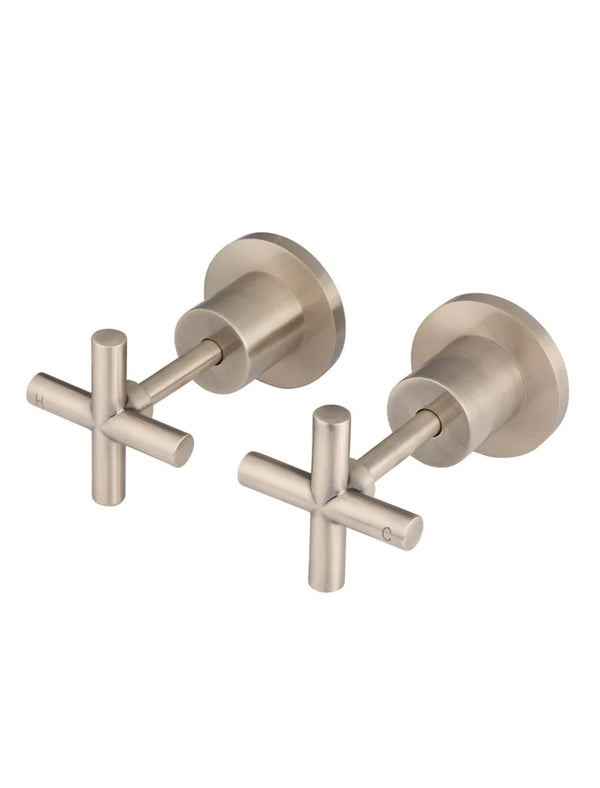 Meir Round Cross Jumper Valve Wall Top Assemblies Champagne