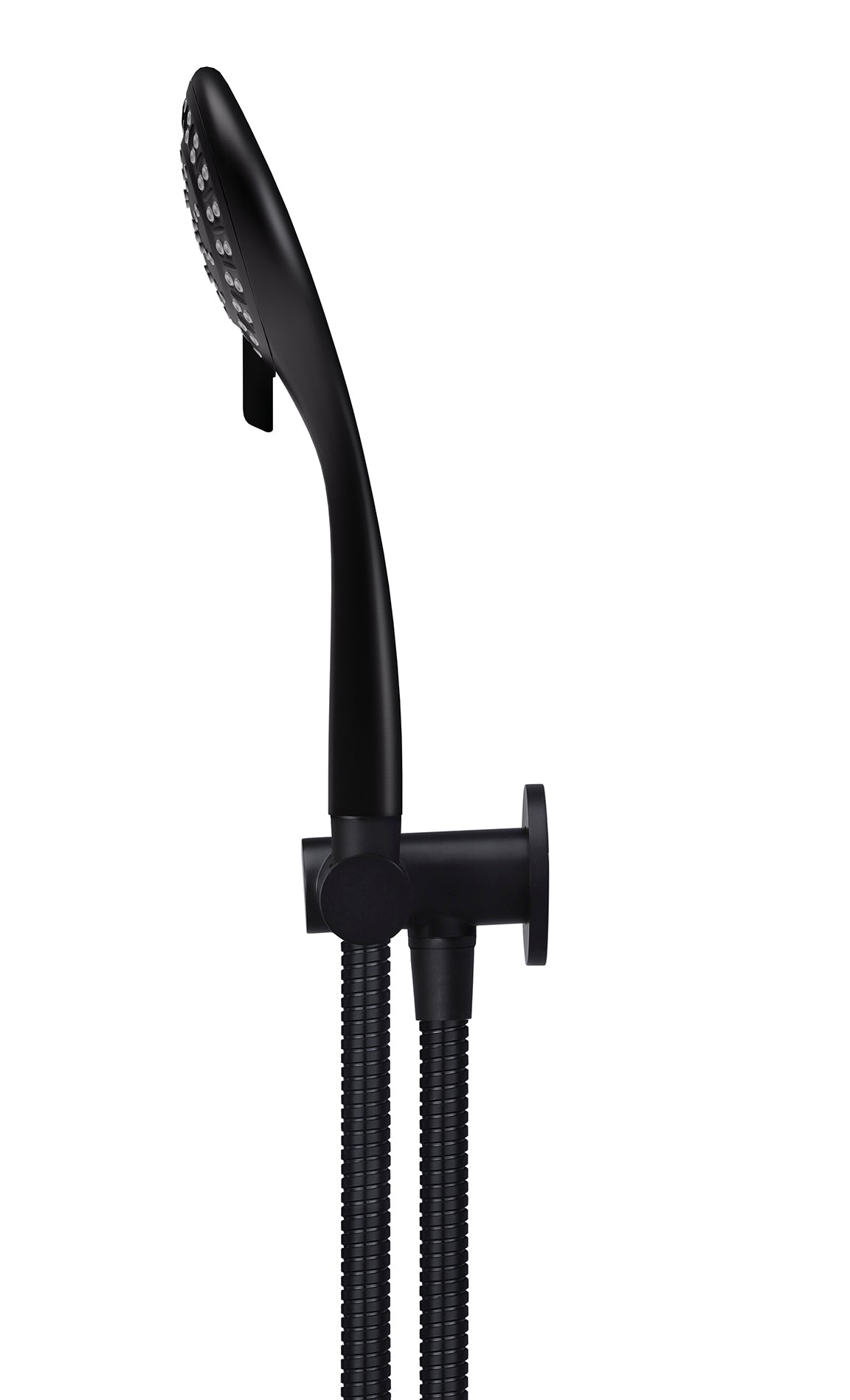 Meir Round Hand Shower on Swivel Bracket - Matte Black — image 2
