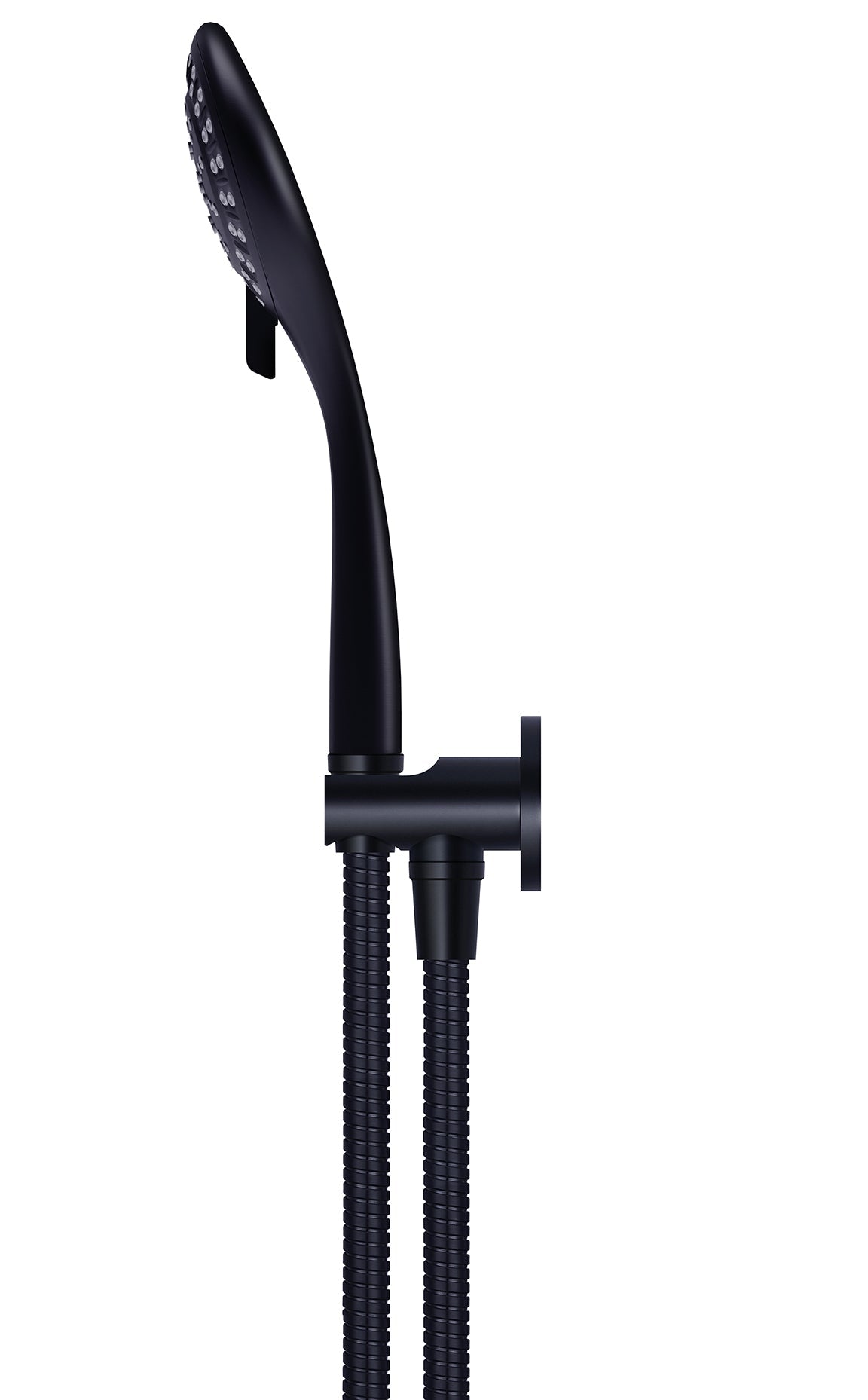 Meir Round Three Function Hand Shower on Fixed Bracket - Matte Black — image 3