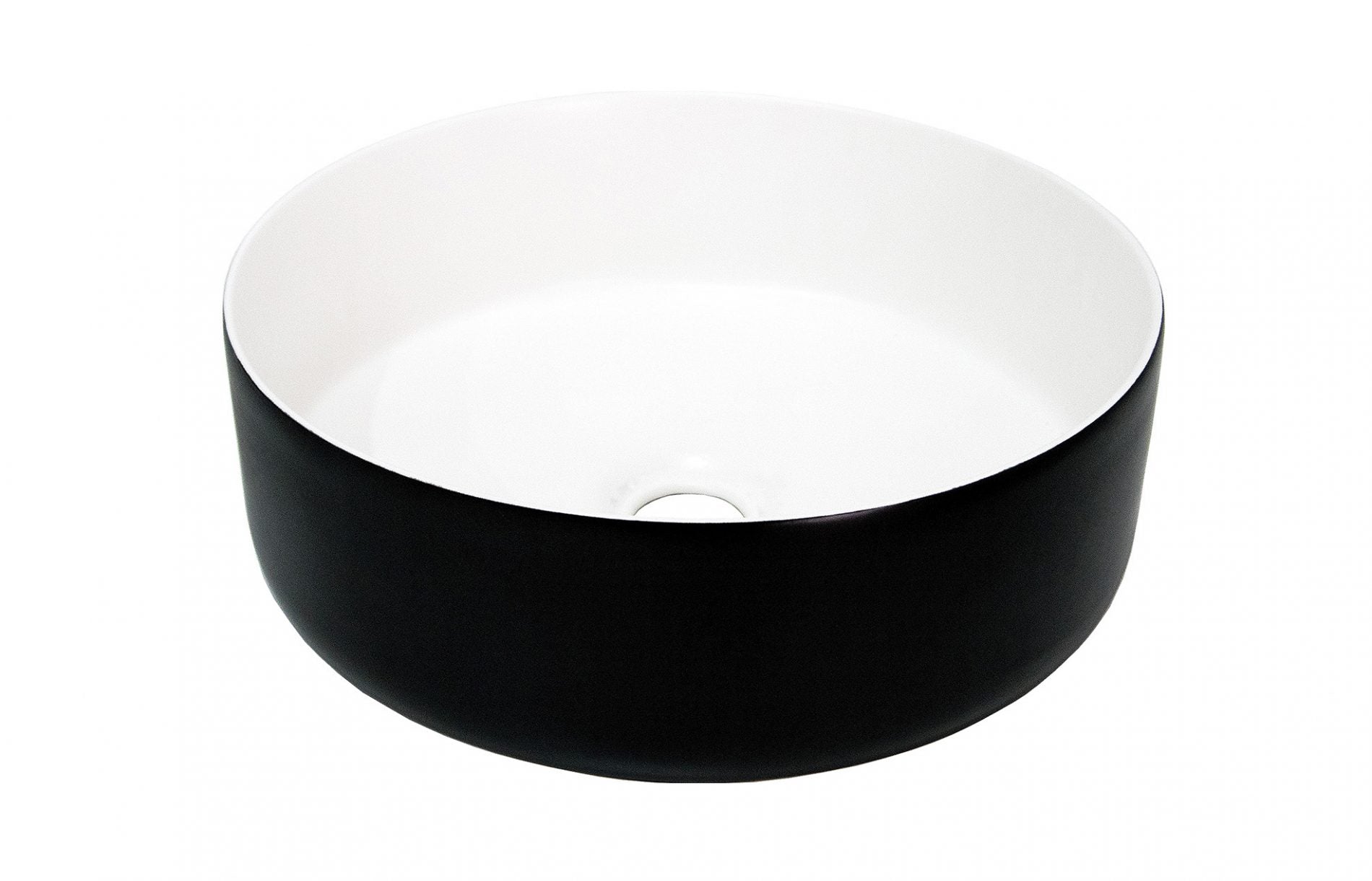 ADP Margot Duo Countertop Basin in Matte White Inside