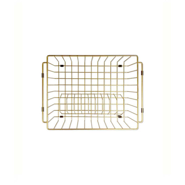 Meir Dish Rack Brushed Bronze Gold