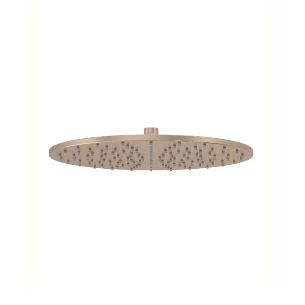 Meir Round Shower Rose 300mm Champagne
